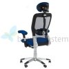 FOTEL ERGONOMICZNY CORPOCOMFORT BX-4147 NIEBIESKI